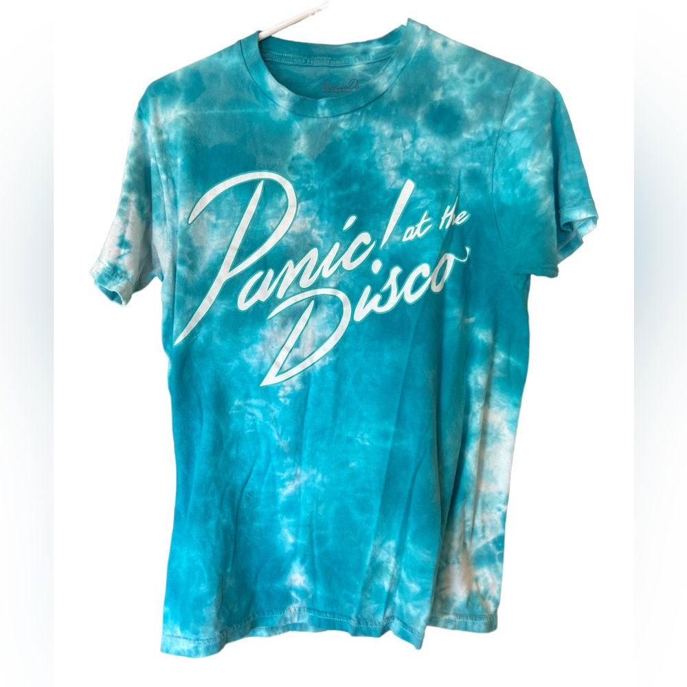 Panic At The Disco Pop Band Tour Blue Tie Dye Concert T-Shirt Women’s XS